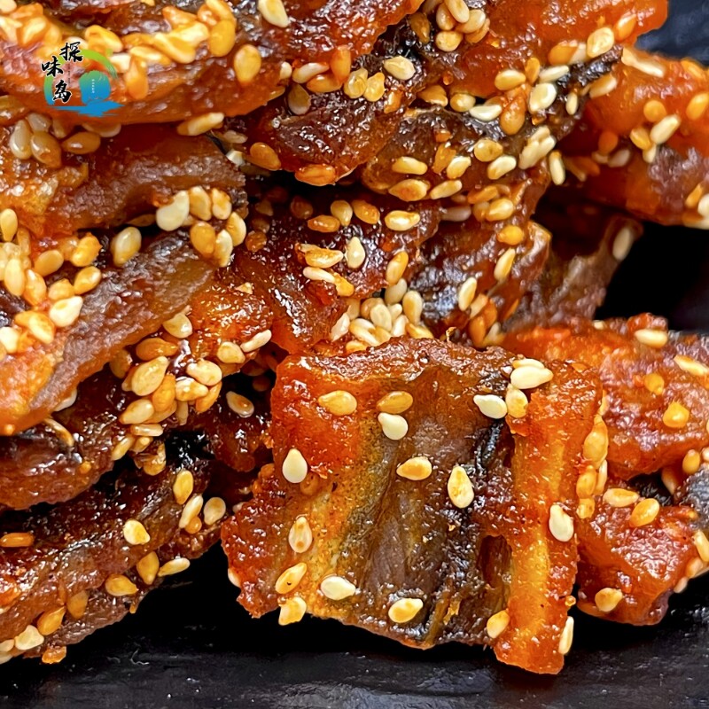 探味岛【顺丰包邮】即食香辣鳗鱼块解馋海味零食蜜汁芝麻小鱼100g