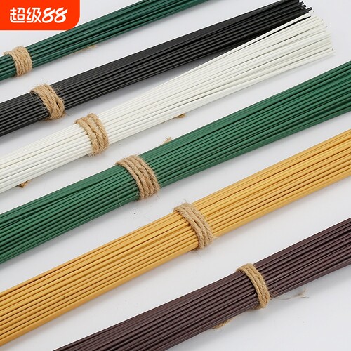 2号胶包花杆手工铁丝diy