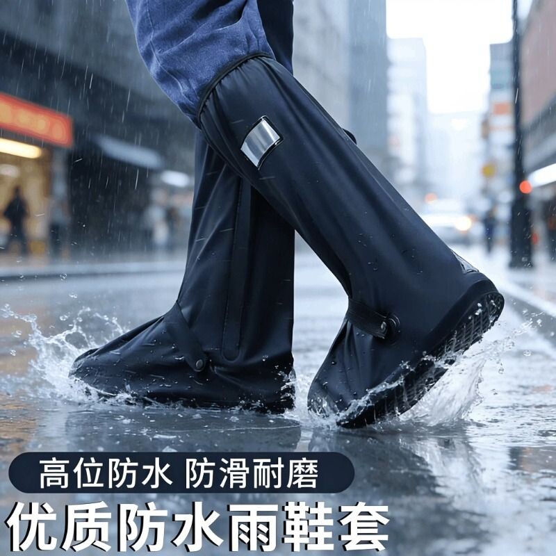 雨鞋套防水男女雨鞋高筒雨靴防滑加厚耐磨防雨水鞋外穿下雨天套鞋