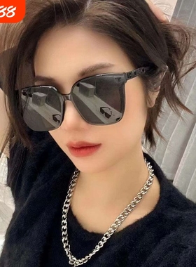墨镜女款小红书香同款时尚潮流大脸方框显瘦防紫外线0754太阳眼镜