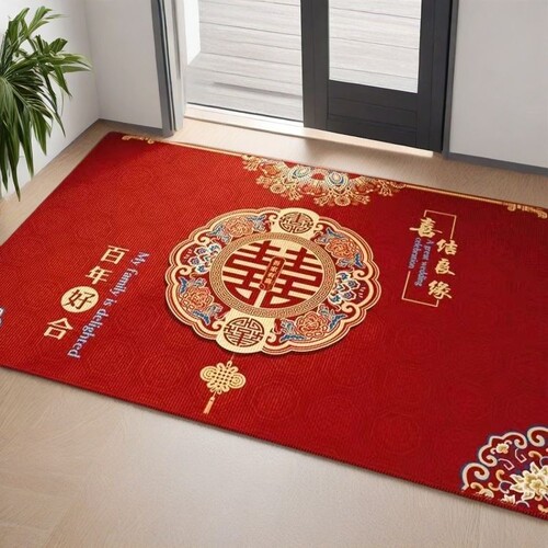 红色喜庆入户地垫|超1.6万次加购