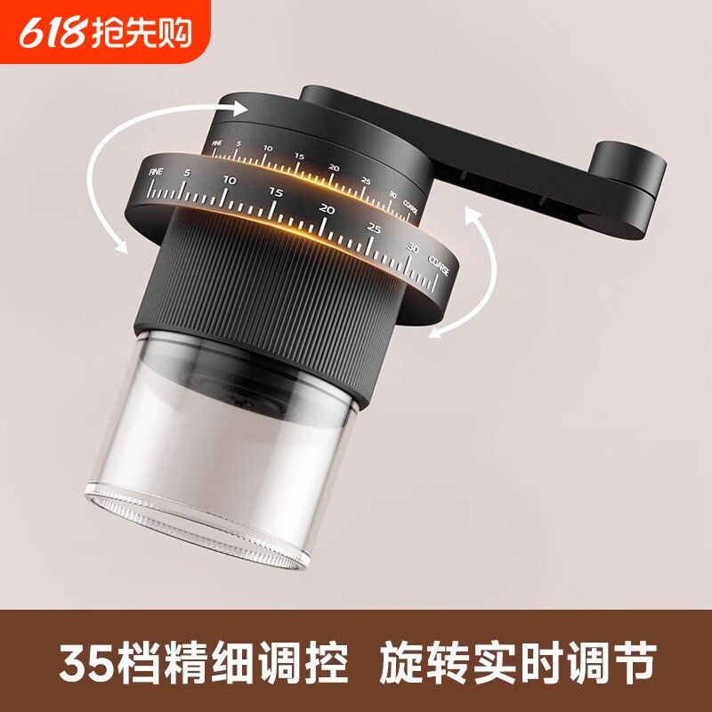 外调手摇磨豆机咖啡豆研磨机咖啡手动磨粉手冲器具手磨咖啡机家用