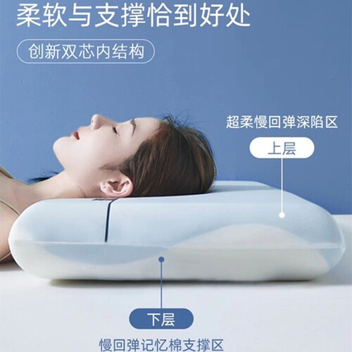 星级酒店同款深睡枕Pro记忆棉枕头护颈椎助睡眠专用男女通用枕芯