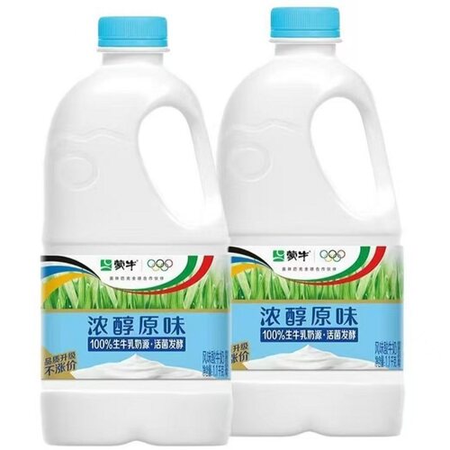 蒙牛大桶装酸奶大桶1.1kg 原味风味酸牛奶生牛乳发酵