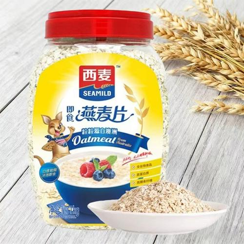 西麦纯燕麦片1kg桶装健康粗粮