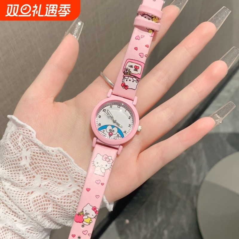 【HOT】儿童手表女孩女童初中小学生幼儿园防水防摔可爱卡通六一