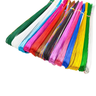 花艺细铁丝手工diy软花杆定型钩织小扎丝勾手工花材料线26号铁丝