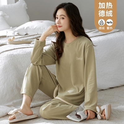 【官方优选】德绒睡衣女冬季