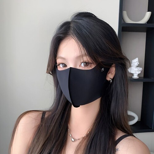 1只夏季无痕防晒口罩冰丝
