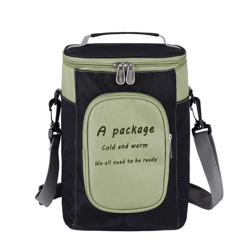 韩式圆形加厚饭盒袋手提大号装保温饭桶袋子上班族便当包饭碗袋