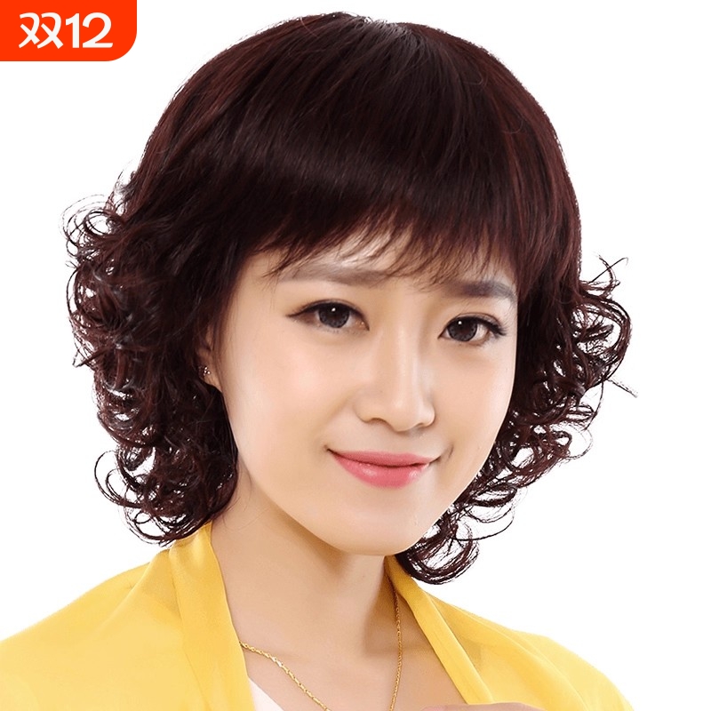 假发女短发长卷发妈妈短长发