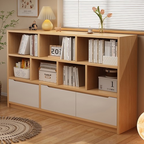 带柜门储物柜书柜书架立架置物架