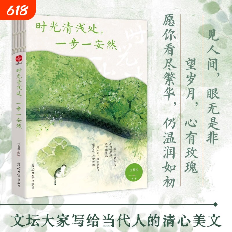 时光清浅处一步一安然汪曾祺季羡林梁实秋等写给当代人的清心美文愿每个为生活奔波的人都能心有所定温润如初！岁月散文文学经典