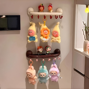 毛绒挂件吸盘展示架收纳盲盒娃娃挂钩星星人玩偶马特手办上墙卧室