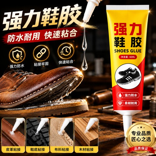 粘鞋补鞋胶水防水不开胶鞋匠修鞋