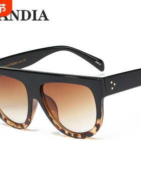 97055 冲量高质量太阳镜 女士铆钉墨镜大框双色UV400男士眼镜潮