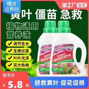 植物营养液通用型家用盆栽养花绿萝富贵竹发财树多肉花肥土培绿植