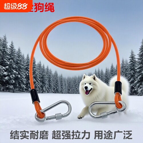 新泽佳狗狗牵引绳拴狗链防咬狗链