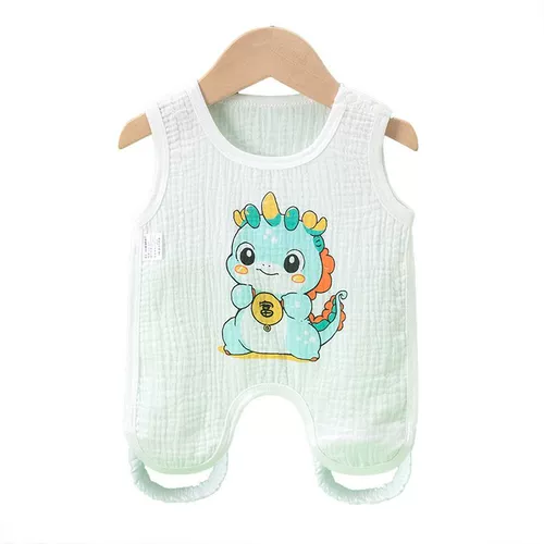 Детское летнее дудоу, тонкий хлопковый детский марлевый бандаж пупочный, майка топ для новорожденных, нагрудник