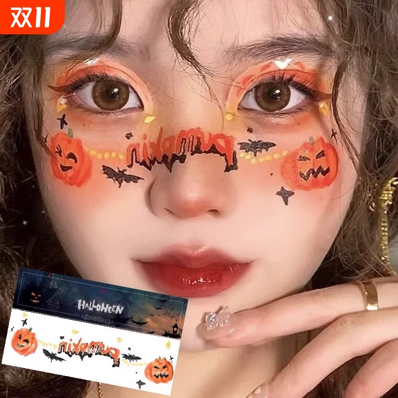 万圣节儿童纹身贴妆容脸贴