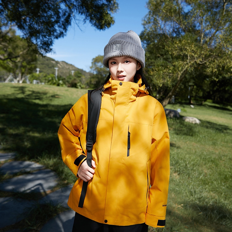 骆陀同款户外冲锋衣女三合一冲锋