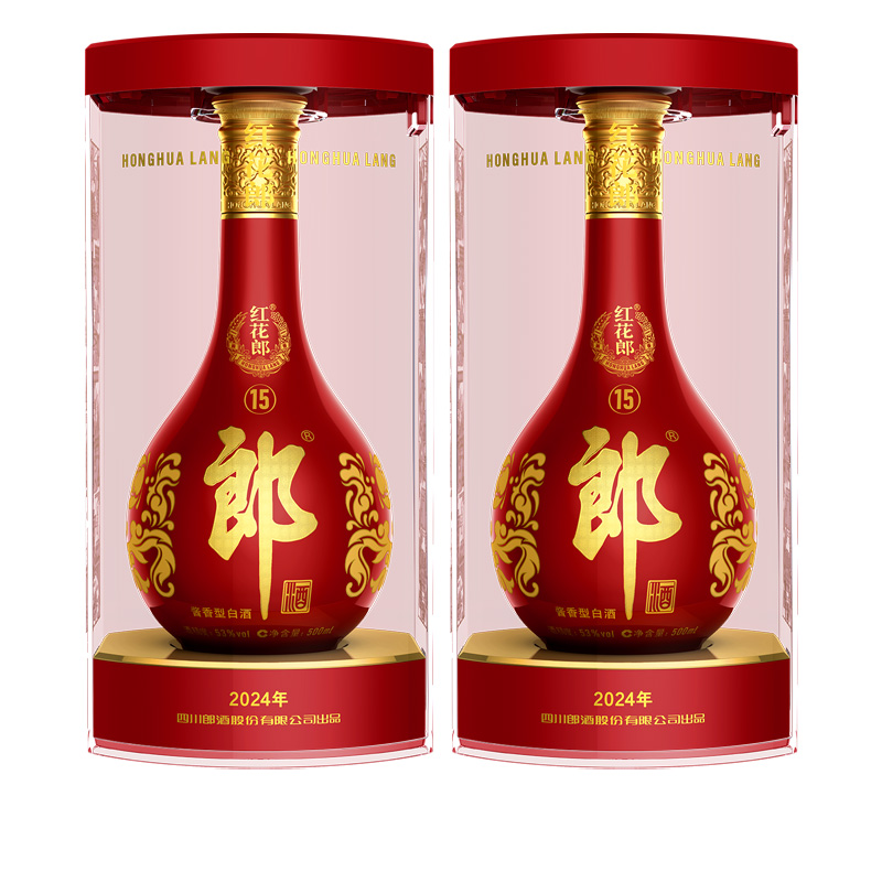 郎酒 红花郎十五 53度500ml 酱香型白酒高档送礼宴请礼品