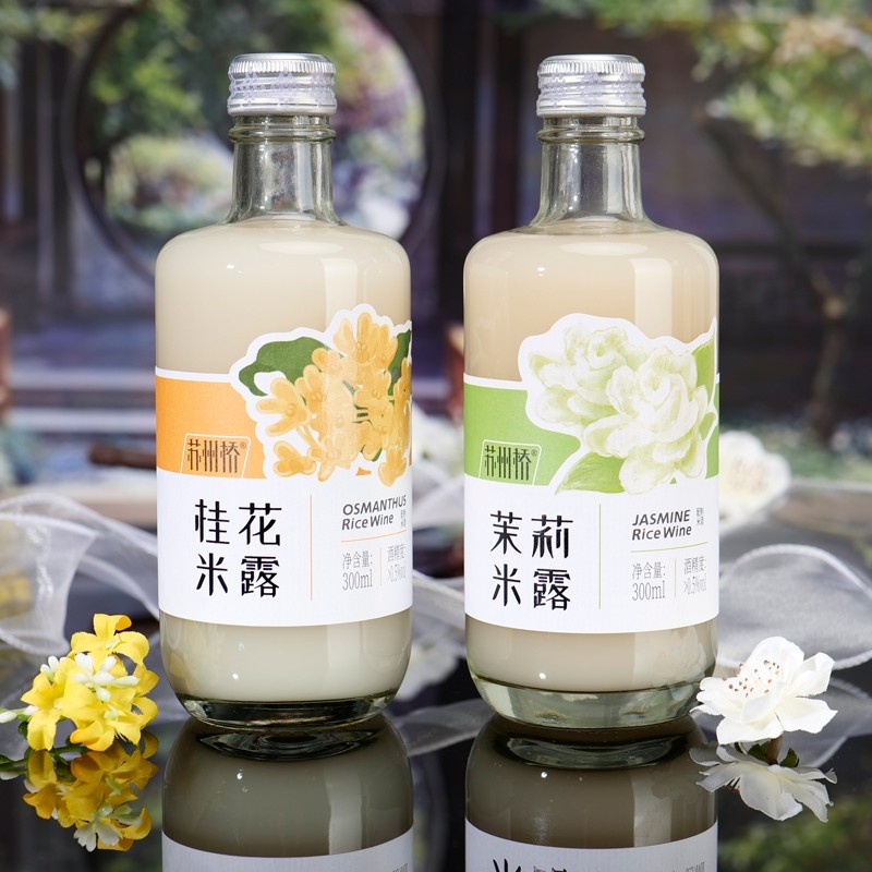 苏州桥桂花茉莉米露米酒0.5度300ml小瓶装糯米微醺低度甜米酒,酒类,米酒,淘宝优惠券,粉丝福利购,淘宝优惠卷