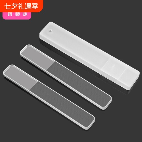 指甲锉/玻璃锉BD1sn0-透明磨砂条抛光水晶搓条打磨条玻璃指甲锉