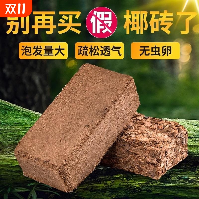 椰砖营养土养花通用型椰糠植物花土种菜泥土脱盐肥多肉土壤种植土