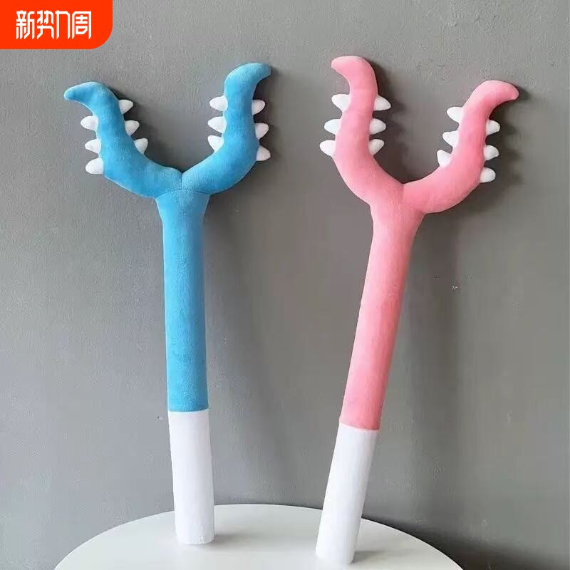 猫咪讨伐棒70cm长杆逗猫棒毛绒抓猫叉耐抓耐咬互动型宠物专用玩具