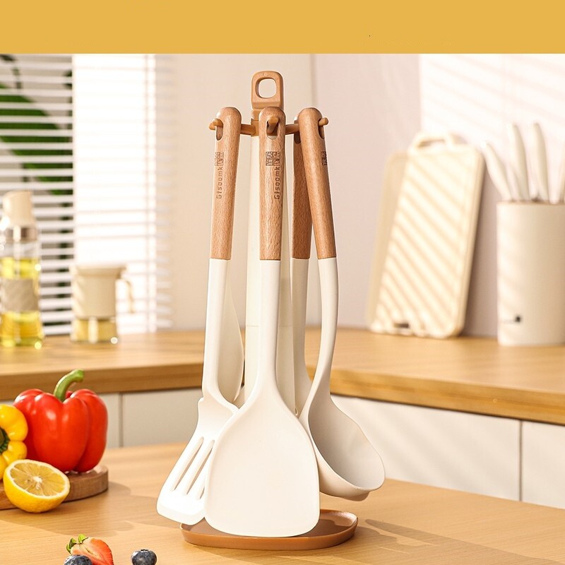 硅胶锅铲不粘锅专用家用耐高温炒菜铲子煎铲汤勺漏勺饭勺厨