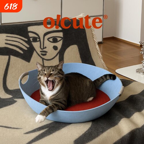 o!cute羊毛毡猫窝猫抓板