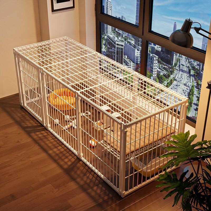 猫笼子家用室内猫屋带超大自由空间宠物鸡狗笼子猫别墅防越狱平台