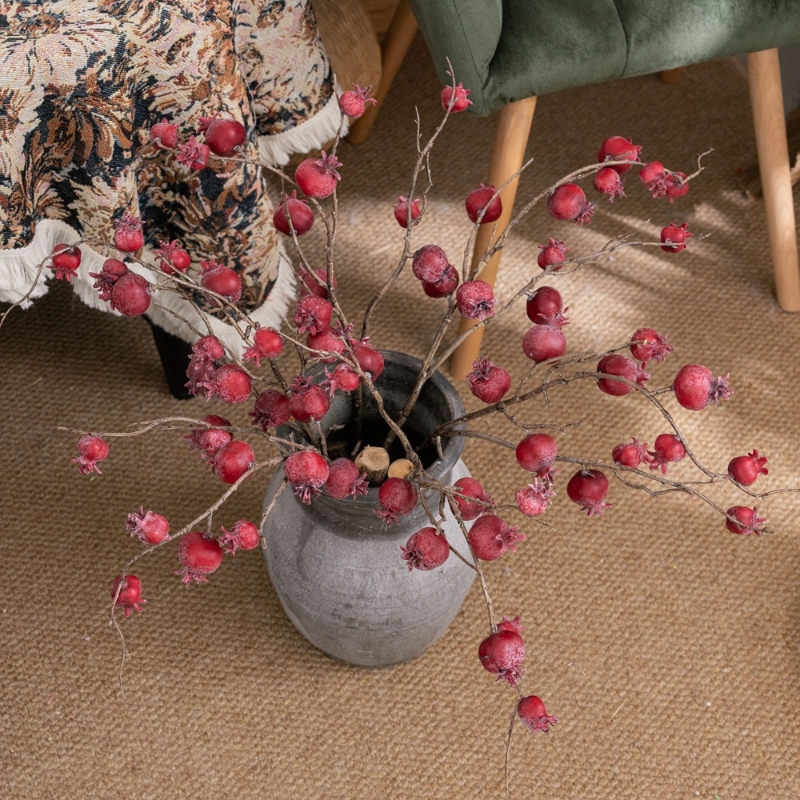 全新升级版醒雾11头方石榴仿真花