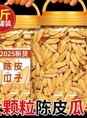 陈皮瓜子2025新货大颗粒橙皮味批发零食坚果原味炒货官方旗舰店