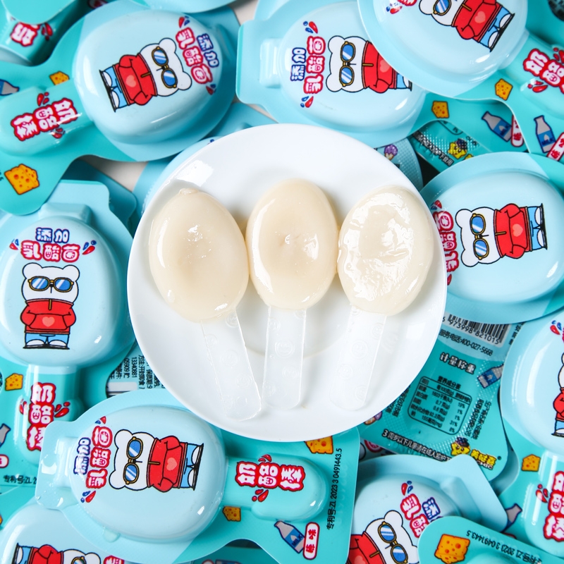 奶酪味棒软糖水果乳酸菌混合味棒棒糖网红休闲食品儿童零食糖果