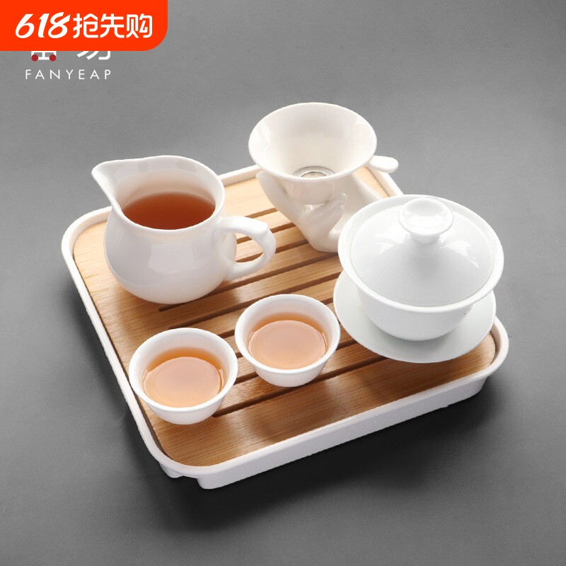 杯子/陶瓷/功夫茶/盖碗A1pl700-茶具白瓷泡茶茶杯具中式品