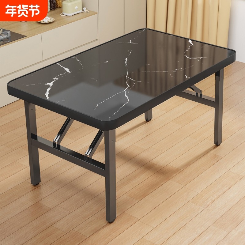 折叠桌子宿舍饭桌家用简易餐桌摆摊桌矮桌小地桌户外收纳创意承重