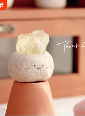 纯手工香港小豆丁水晶摆件