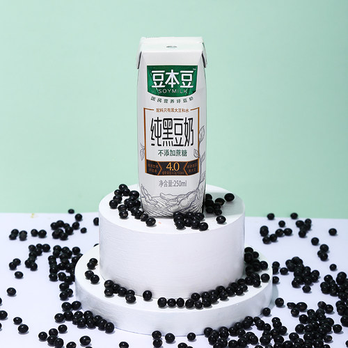 达利园豆本豆250ml纯黑豆奶轻松补充优质蛋白，早餐加餐快速补能