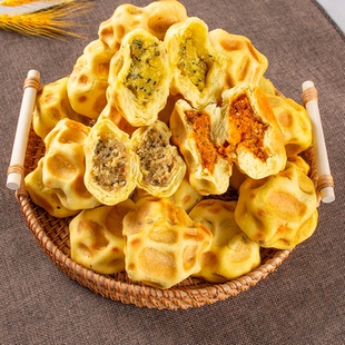 杜毛女五仁夹心石子馍花椒石子馍五香石子馍陕西特产面点特色小吃