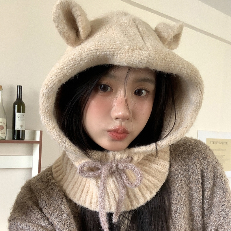 全新升级款拉克拉法帽子围脖一体