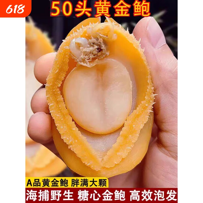 年夜饭大鲍鱼干鲍100头鲍50佛跳墙特级海鲜干货小包50-500g新鲜