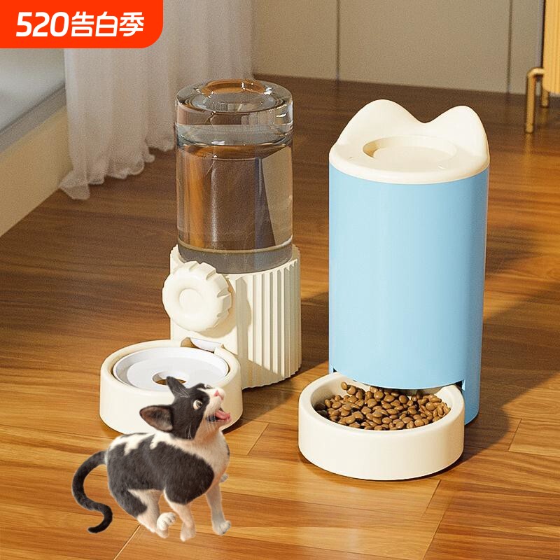 直销猫咪饮水机猫粮自动喂食器宠物饮水器狗狗喝水器宠物猫碗