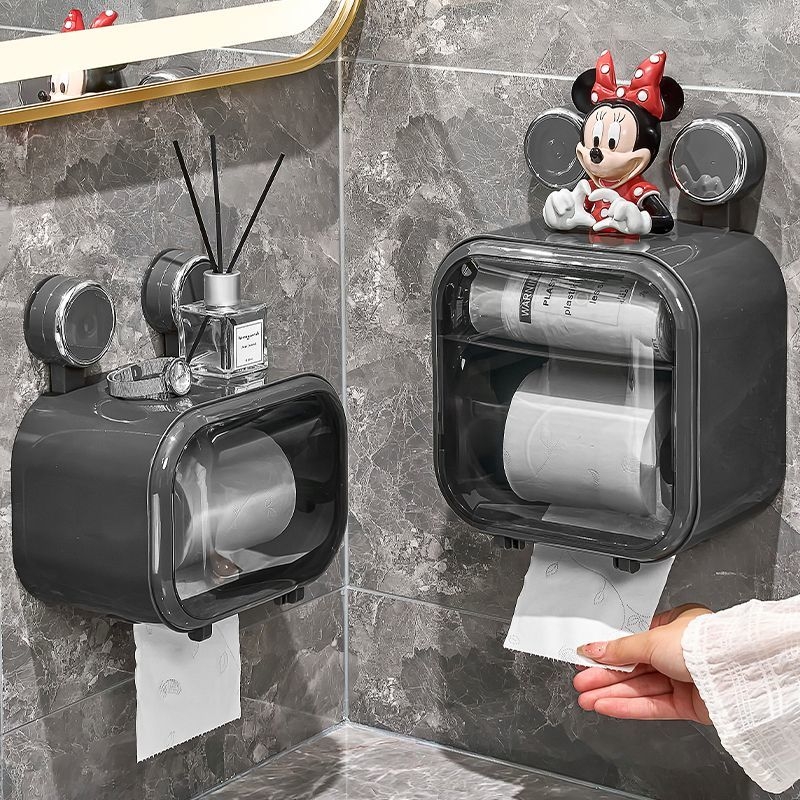 卫生间厕纸盒纸巾盒壁挂式厕纸架卷纸筒卫生纸置物架厕所抽纸盒