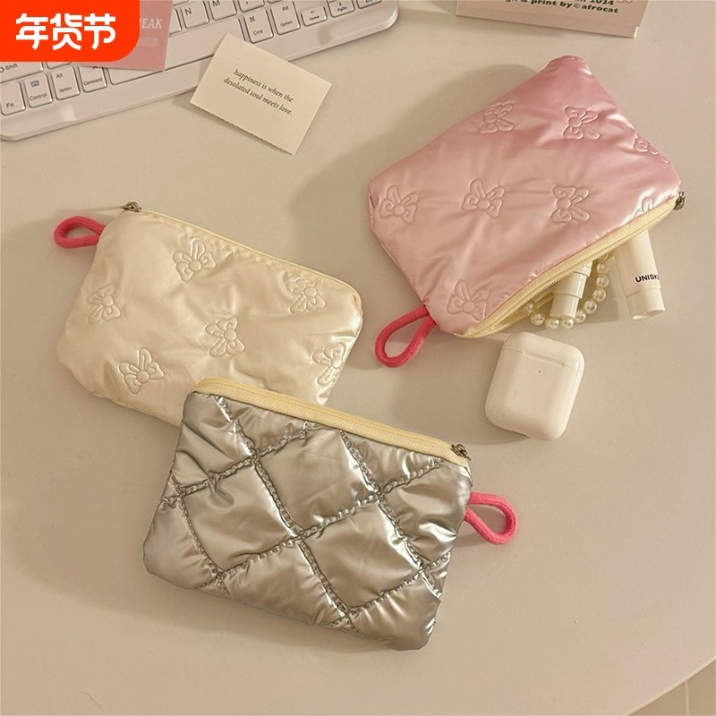 珠光蝴蝶结零钱包卡片口红耳机收纳袋姨妈巾小巧便携手拿包手工,箱包皮具/热销女包/男包,钱包,淘宝优惠券,粉丝福利购,淘宝优惠卷