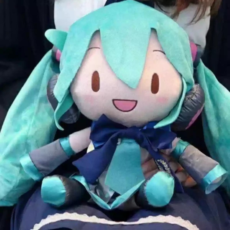 哔哩哔哩现货初音玩偶fufu公仔毛绒玩偶抱枕可爱毛绒国版礼物
