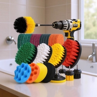 电动清洁刷家用多功能厨房卫生间马桶抛光打磨清洗刷通用电钻刷头