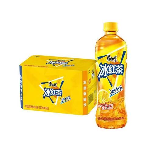 康师傅冰红茶500ml*15瓶/箱囤货家庭装饮品包装夏日解暑整箱瓶装