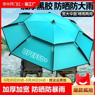 钓鱼伞大钓伞户外遮阳专用大雨伞防雨防晒伞2024新款 拐杖伞地插